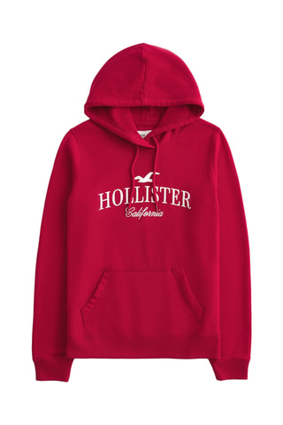 Sweat à capuche - Rouge
