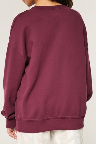 Sweat oversize - Bordeaux