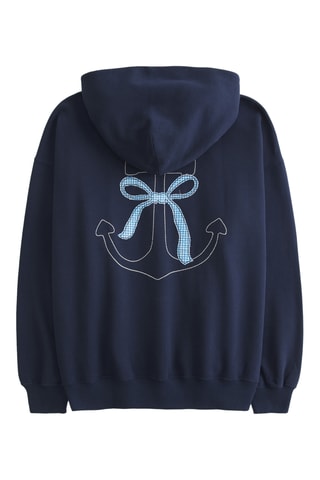 Sweat à capuche - Bleu