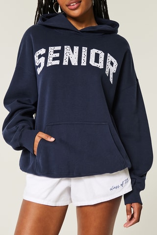 Sweat à capuche - Bleu marine