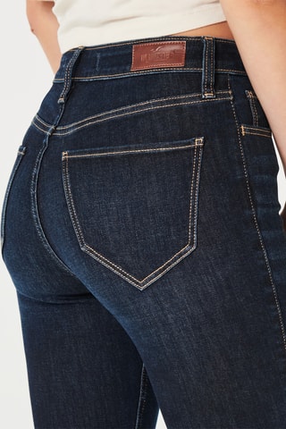 Jean flare taille haute - Bleu foncé