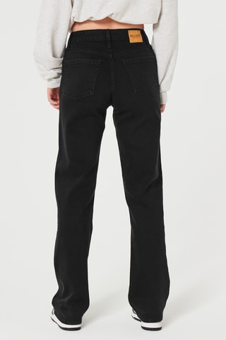 Jean dad taille haute - Noir