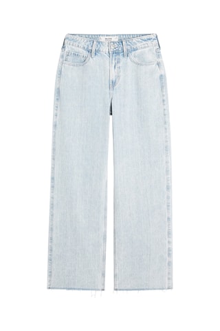 Jean baggy taille haute - Ciel