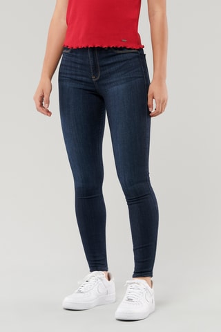 Jean taille haute - Bleu nuit