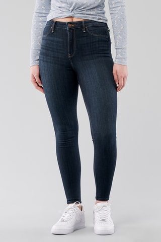 Jean taille haute - Bleu nuit