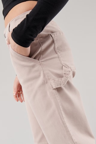 Pantalon taille haute - Rose poudré