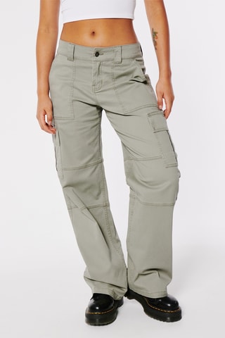 Pantalon cargo - Vert olive