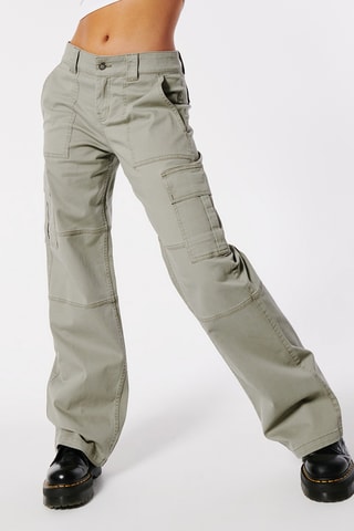 Pantalon cargo - Vert olive