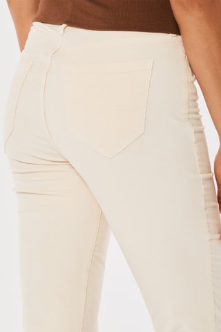Pantalon flare taille haute - Ecru
