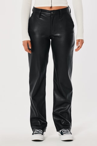 Pantalon taille haute - Noir
