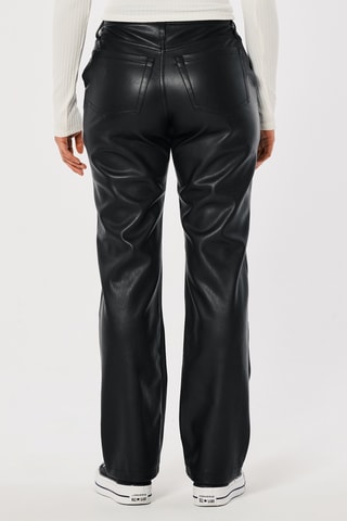 Pantalon taille haute - Noir