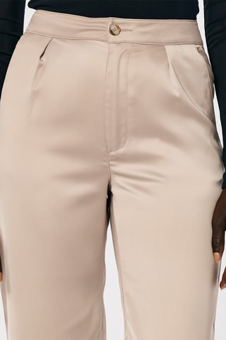 Pantalon taille haute - Taupe