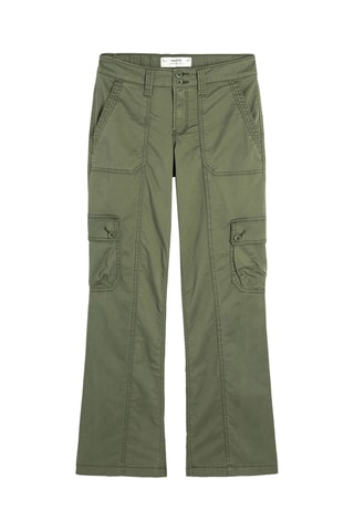 Pantalon bootcut - Vert olive