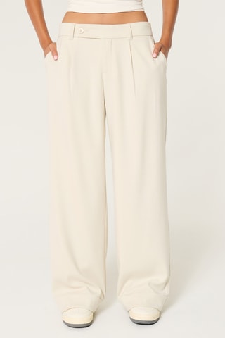 Pantalon wide legs - Ecru