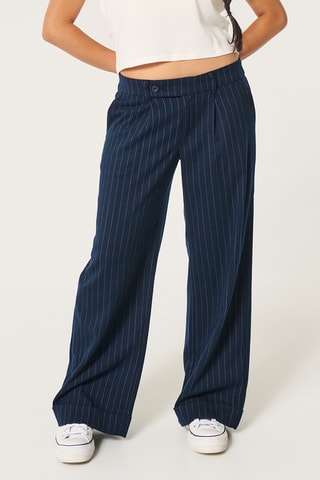 Pantalon wide legs - Bleu marine