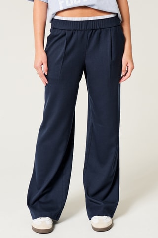 Pantalon wide legs - Bleu marine