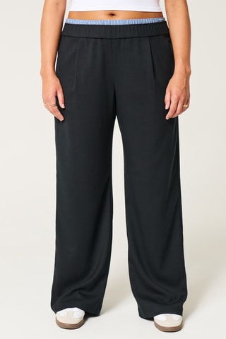 Pantalon wide legs - Noir