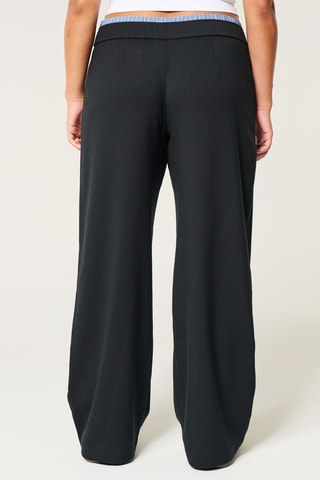 Pantalon wide legs - Noir