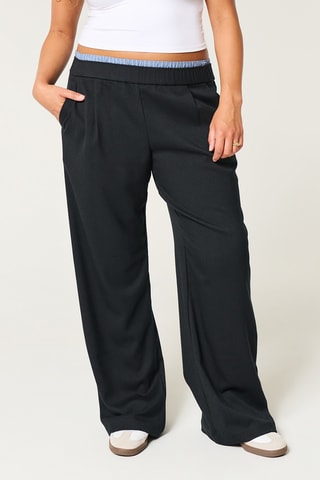 Pantalon wide legs - Noir