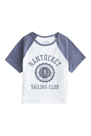 T-shirt cropped - Blanc