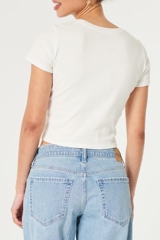 T-shirt cropped - Ecru
