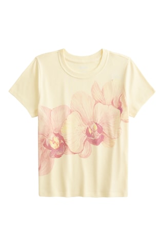 T-shirt cropped - Jaune