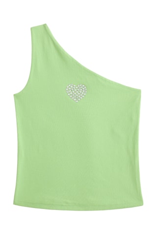 Top asymétrique - Vert clair