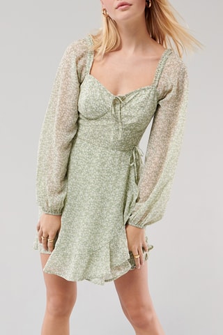 Robe portefeuille - Vert d’eau