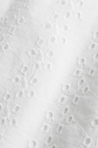 Robe patineuse en broderie anglaise - Blanc