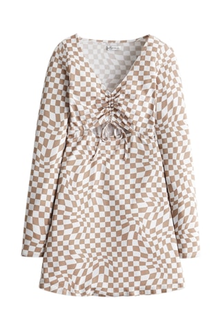 Robe patineuse - Marron