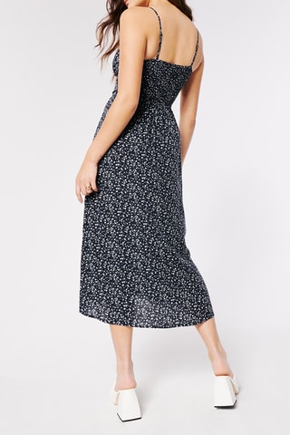 Robe midi - Bleu marine