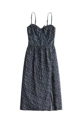 Robe midi - Bleu marine