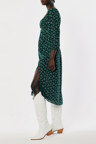 Robe midi - Vert émeraude