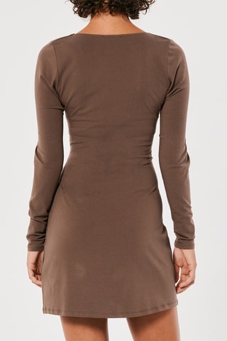 Robe fourreau - Marron foncé