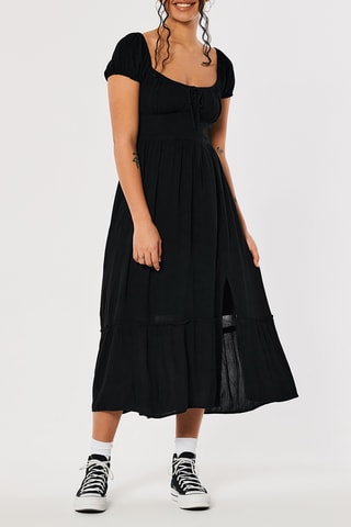 Vestido médio - Preto