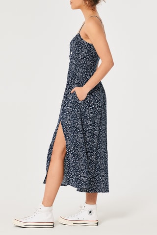 Robe midi - Bleu marine