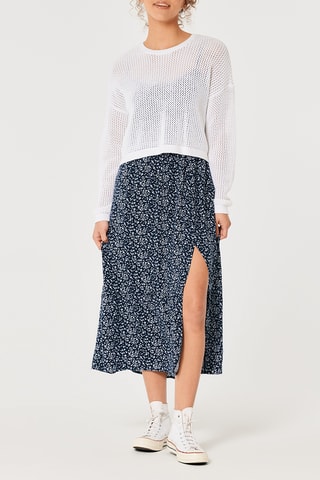 Robe midi - Bleu marine
