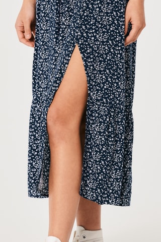Robe midi - Bleu marine