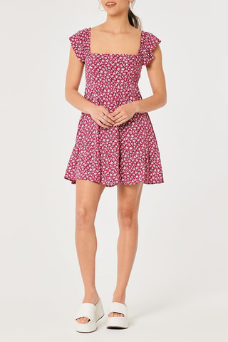 Robe patineuse - Bordeau