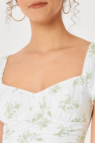 Robe midi - Blanc