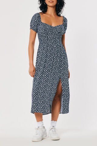 Robe midi - Bleu marine