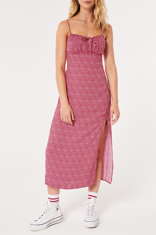 Robe midi - Bordeau