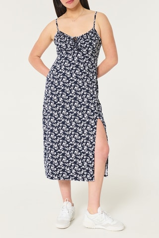 Robe midi - Bleu marine
