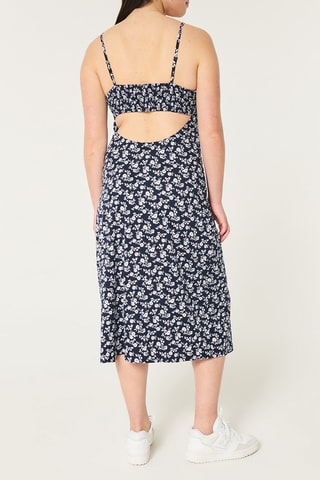 Robe midi - Bleu marine
