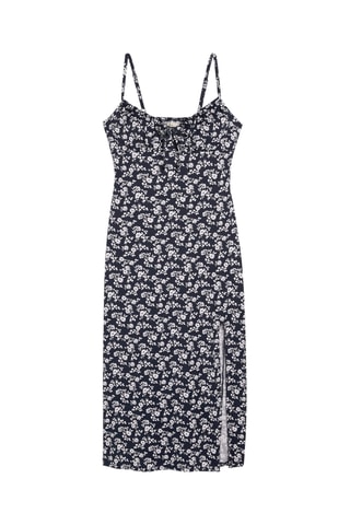 Robe midi - Bleu marine
