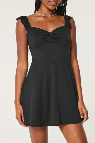 Vestido estilo patinadora - Preto