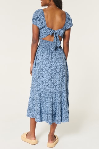 Robe midi - Bleu cobalt