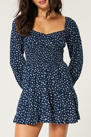 Robe droite - Bleu marine