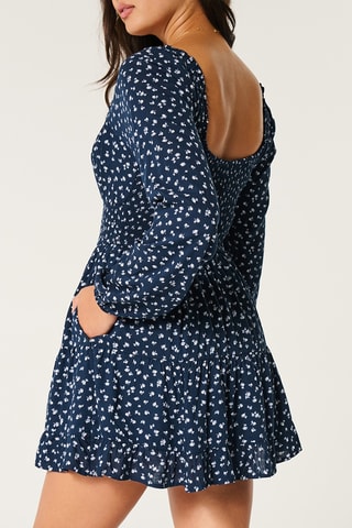 Robe droite - Bleu marine