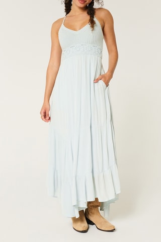 Robe longue - Gris clair